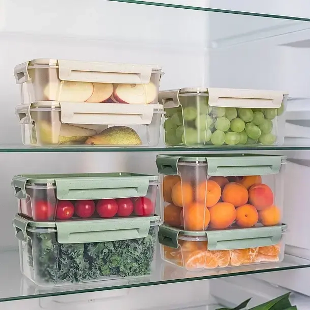 Контейнер для продуктов 1,5л «LOCK&OK» бежевый флэк