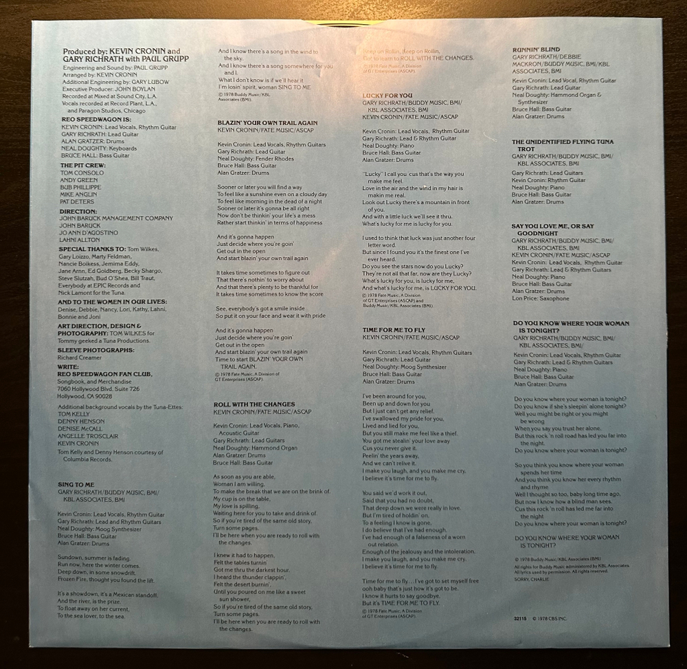 REO Speedwagon - You Can Tune A Piano, But You Can't Tuna Fish (Голландия 1982г.)