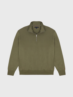 Свитшот на молнии Tommy Hilfiger Classic Quarter-Zip Utility Olive