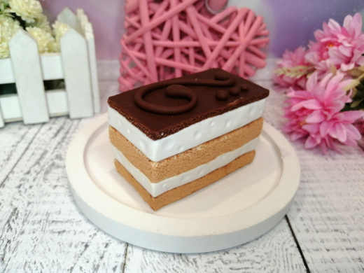 Силиконовая форма Пирожное Птичье молоко