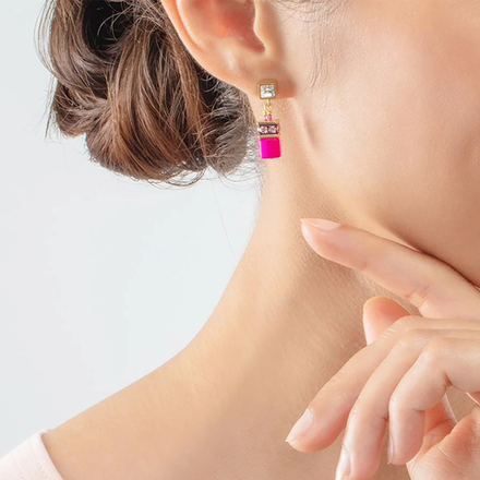 Серьги Coeur de Lion Pink-Gold 3038/21-0416