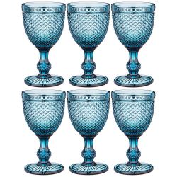 НАБОР БОКАЛОВ ДЛЯ ВИНА "ГРАНАТ" 6ШТ. СЕРИЯ "MUZA COLOR" 300МЛ. / В=17 СМ (КОР=4НАБ.)