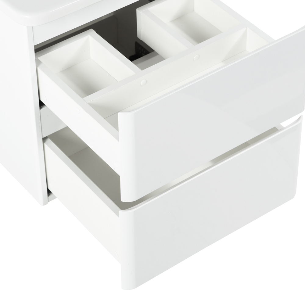 Тумба подвесная с керамической раковиной BelBagno ALBANO-CER-500-2C-SO-BL