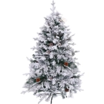 Елка «Заснеженная принцесса» 150 см, ПВХ, леска, резина с белым напылением (559 веток)