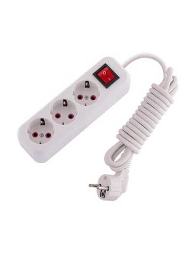 Удлинитель 3х3м с заземл. 16А IP20 Lila с выкл. LEZARD 720-0303-302