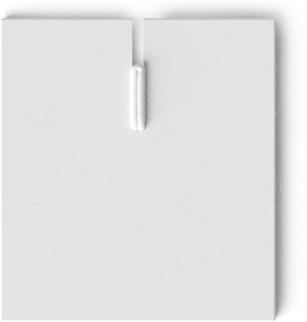 Вкладыш акриловый/наклонный/для подвески/крючок/прорезь для нитки