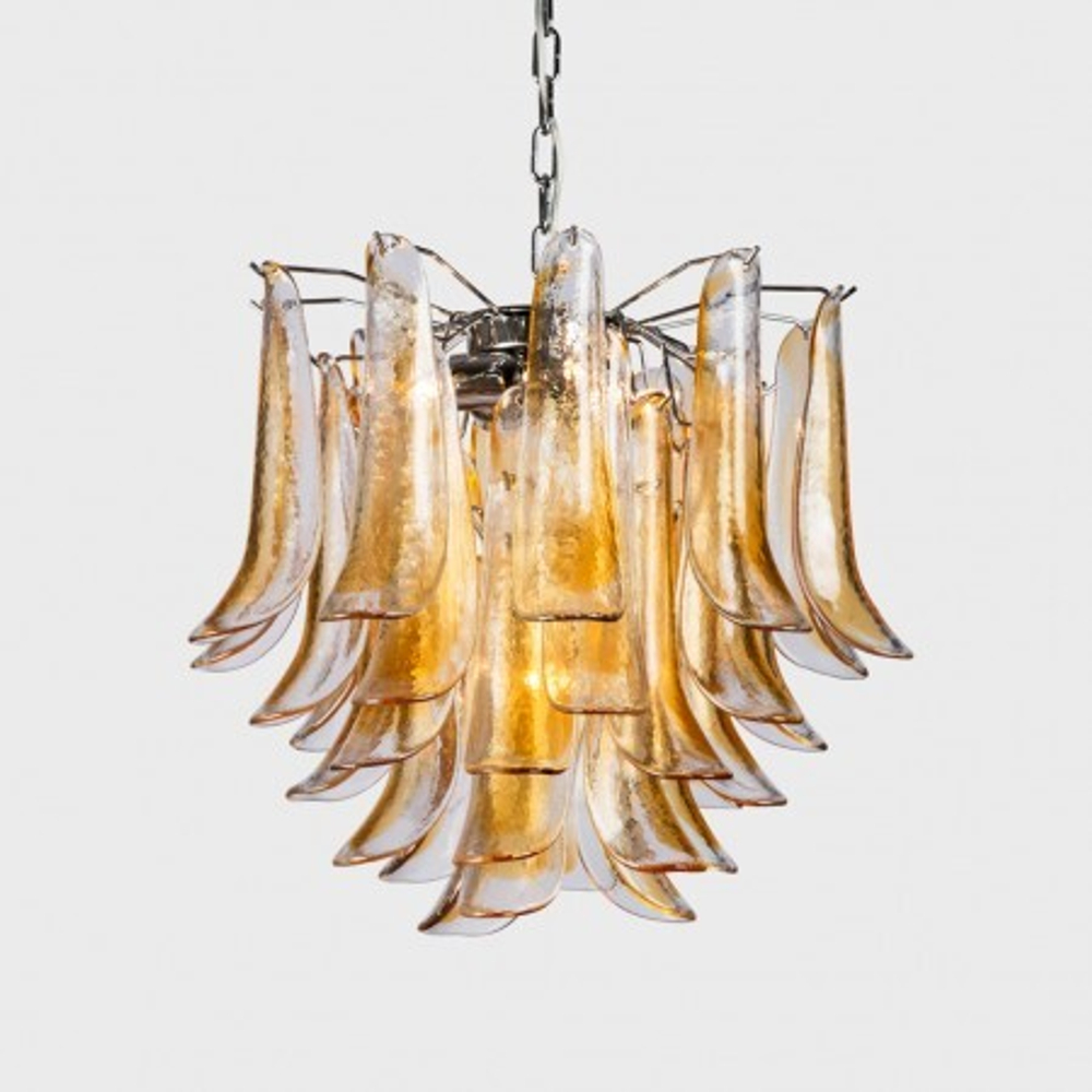 Люстра Novaresi Tulipani Amber Chrome, 5 L