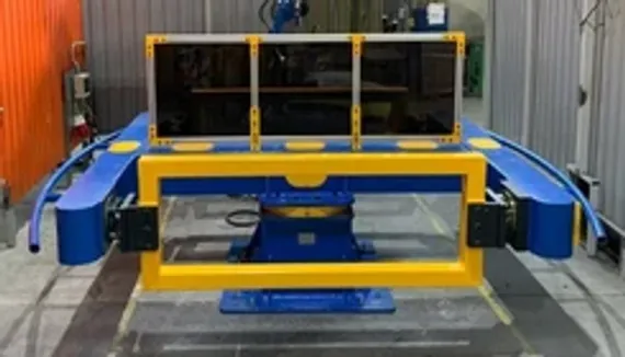 Двухосевой C-образный поворотный стол WB2C для сварочных роботов