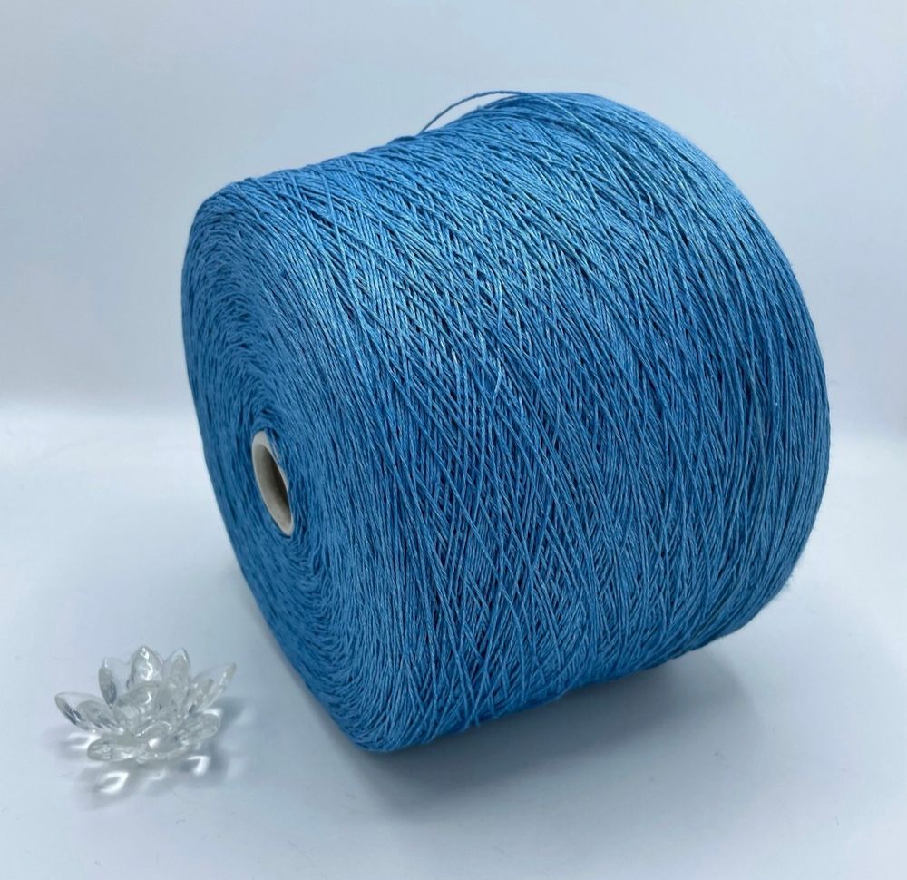 Пряжа для вязания лён на бобине