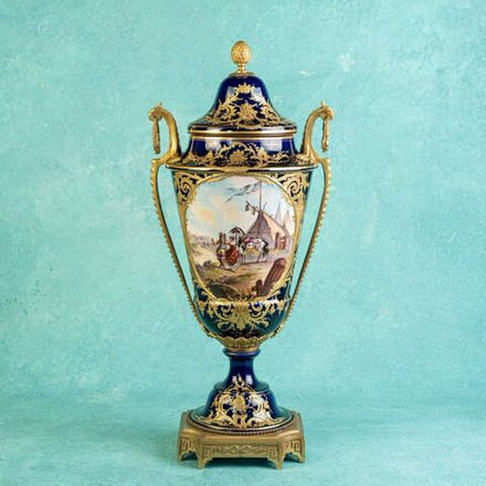 Винтаж: Антикварная ваза. Фарфоровая мануфактура Sevres