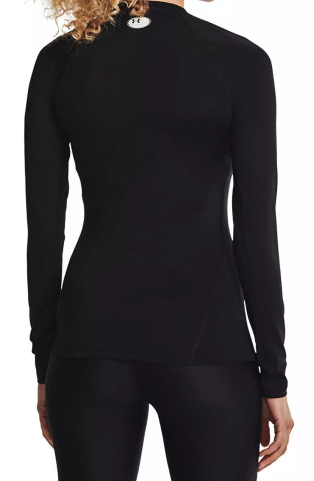 Женская теннисная футболка с длинным рукавом Under Armour HeatGear Authentics Comp Long Sleeve - black/white