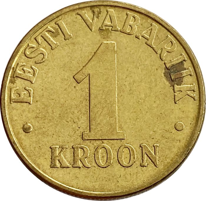 1 крона 2001 Эстония