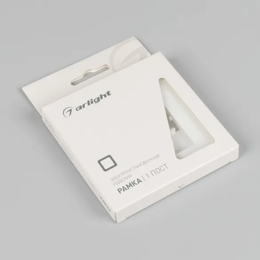 Рамка пластиковая FRM-PERIO-PL-1-WH (Arlight, -) 049688