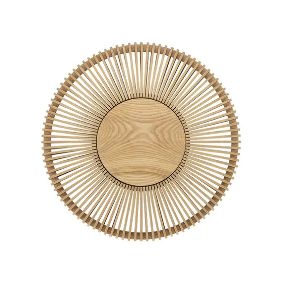 Светильник настенно-потолочный Umage Clava Up Wood, Ø49x16,4, черный дуб