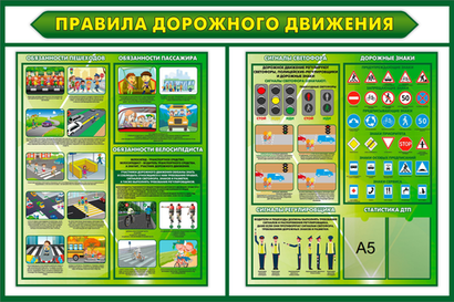 Информационный стенд "Правила дорожного движения"