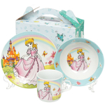 Набор посуды керам, 3 шт, Принцесса, тар 17,5см,сал 15см,круж 230мл, Daniks, C144