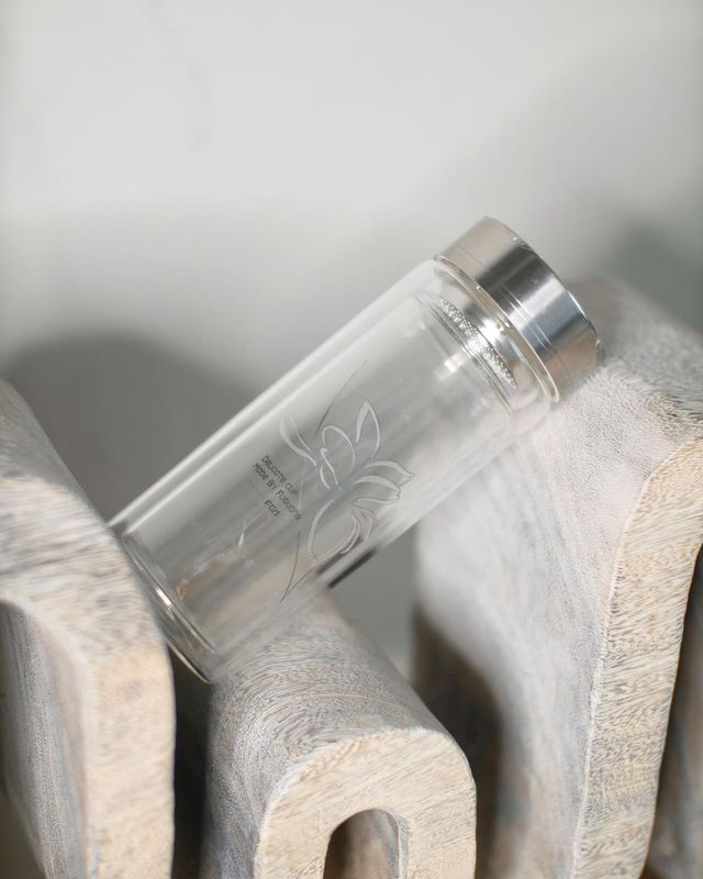 Фляга-термос из двойного стекла