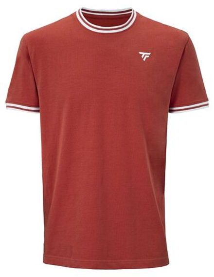 Детская теннисная футболка Tecnifibre Team Stretch Junior - terracotta