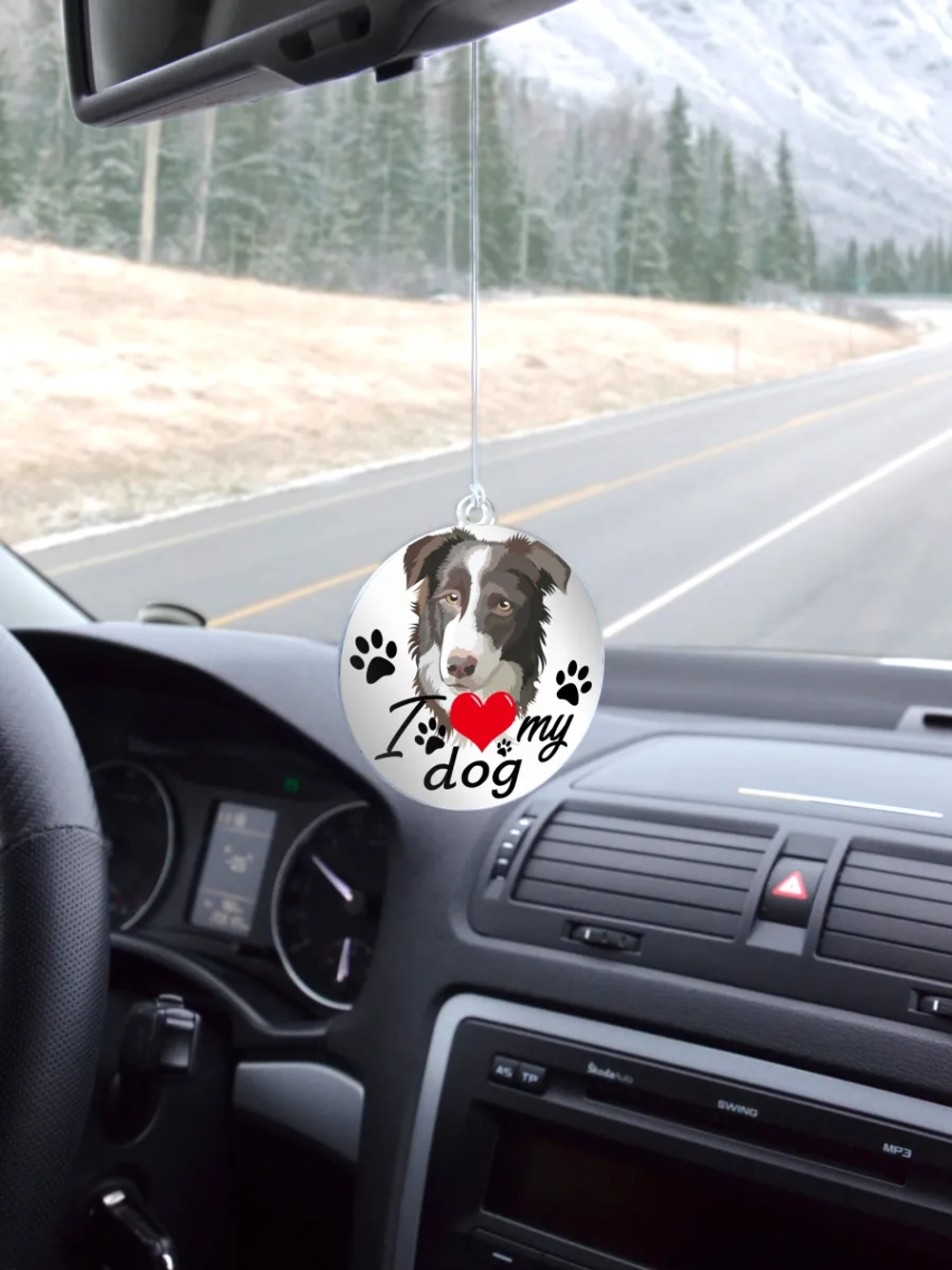 Подвеска в машину - Бордер-колли