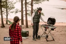 Портативный газовый гриль Weber Traveler, 1 горелка, чёрный