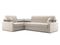 Диван угловой с Баром Денвер 1,2 - Velutto 17 бежевый/ коричневая накладка