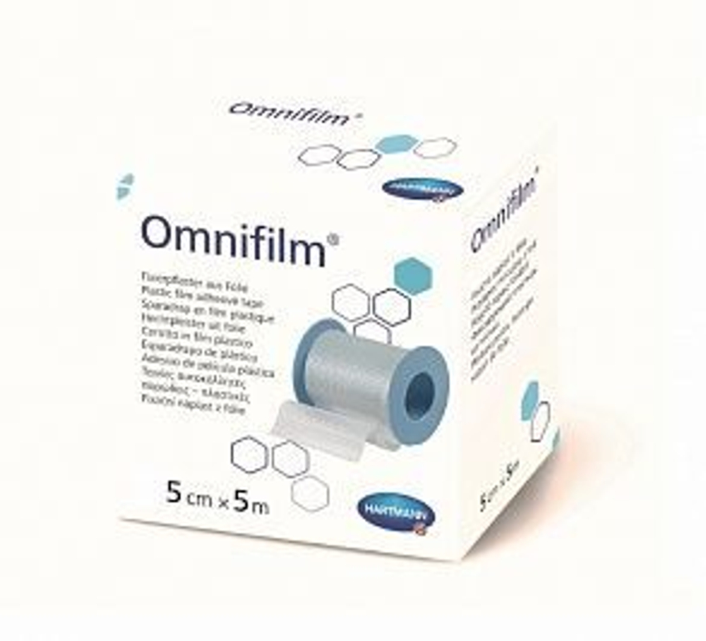 OMNIFILM-фикс.пластырь из прозрачной пленки 5см х 5м 1шт.