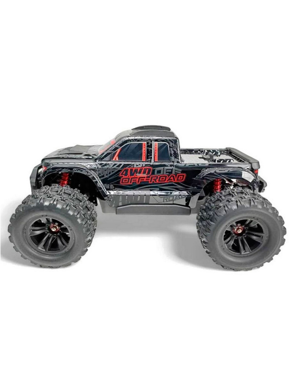 Радиоуправляемый монстр MJX Hyper Go 10208 V2 (черный) Brushless 4WD 2.4G LED 1/10, без ЗУ и акб