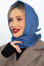 Косынка с отворотом (пепельно-синяя) КО21-23М LT Collection