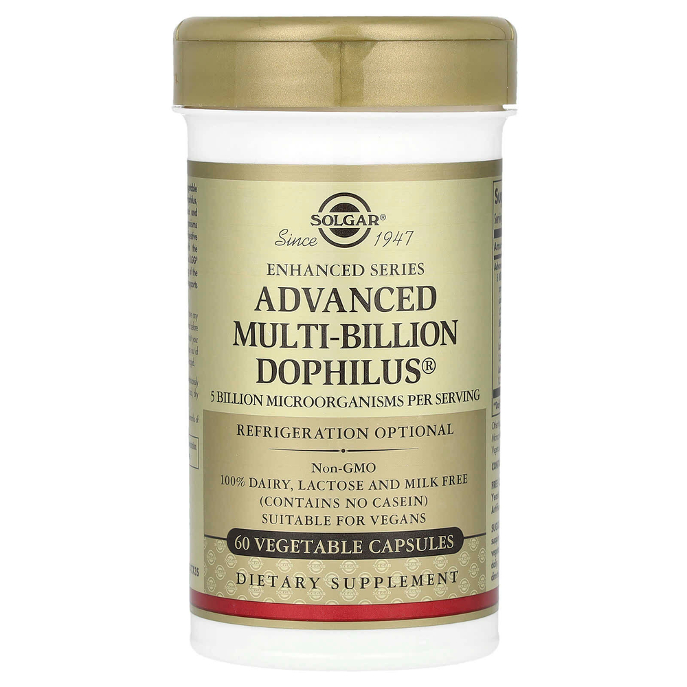 Solgar, Advanced Multi-Billion Dophilus®, 60 растительных капсул