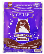 Сибирская кошка наполнитель комкующийся для кошек СУПЕР