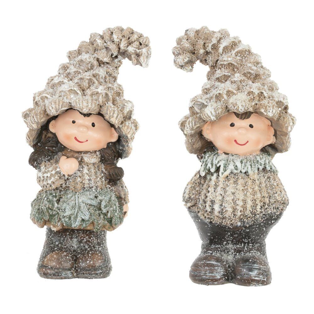 GAEM Фигурка декоративная "Мальчик/ Девочка", L6 W5,5 H14 см, 2в.