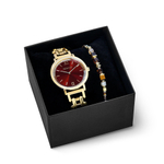 Комплект Coeur de Lion Gold-Red часы и браслет 7652/53-1603