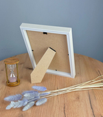 Фоторамка пластиковая 15х21 см, бежевая, структура дерева, арт. 1521.127316