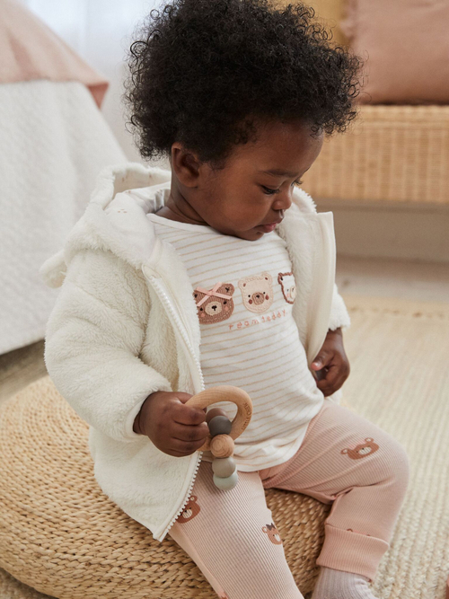 Куртка флисовая для малышей Next 597-791, Кремовый