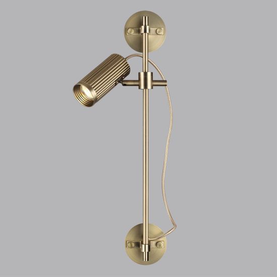 7013/1W HIGHTECH ODL25 683 Настенный св-к поворотный на 50°/180° металл/под латунь IP20 LED GU10 10W 220V MANCHESTER