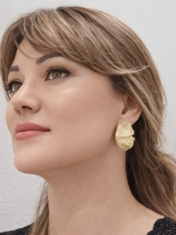 Серьги Oubi Yabi «Лепестки» Gold 14K