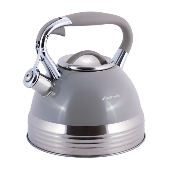 Чайник 2,7 л. из нержавеющей стали со свистком Kamille KM-0696