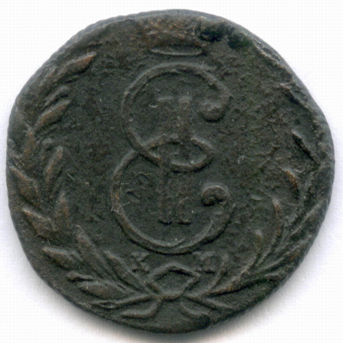 Денга 1770 год. КМ. Сибирская монета. F