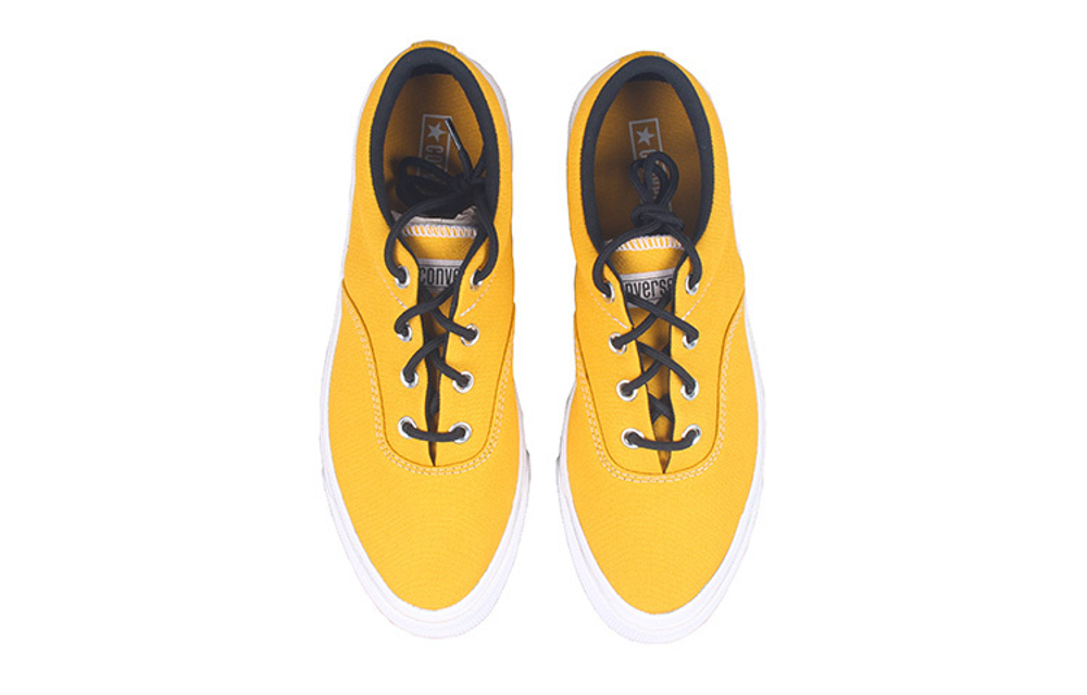 Converse Skidgrip non-slip wear-resistant low-top canvas shoes for men and women the same yellow