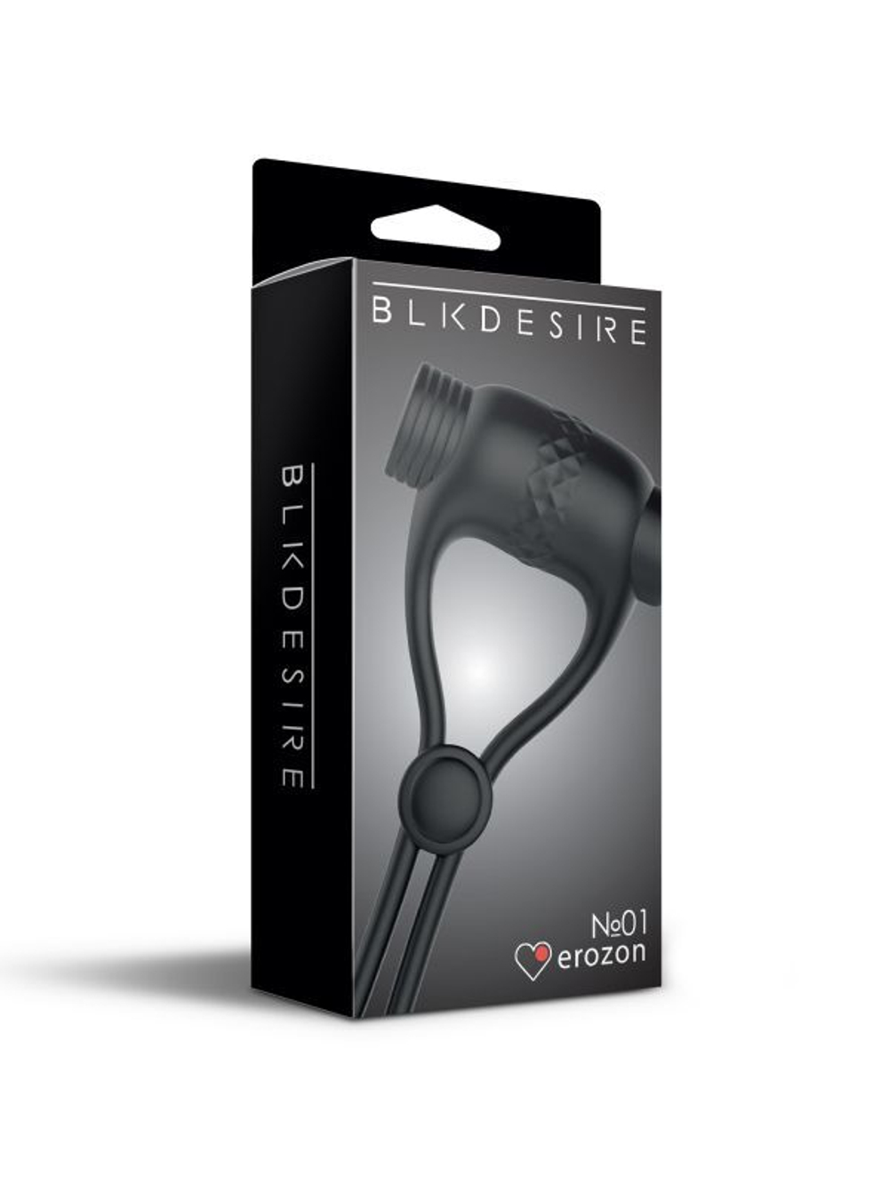 Черное перезаряжаемое эрекционное вибролассо №01 Vibrating Cock Ring (Цвет: черный)