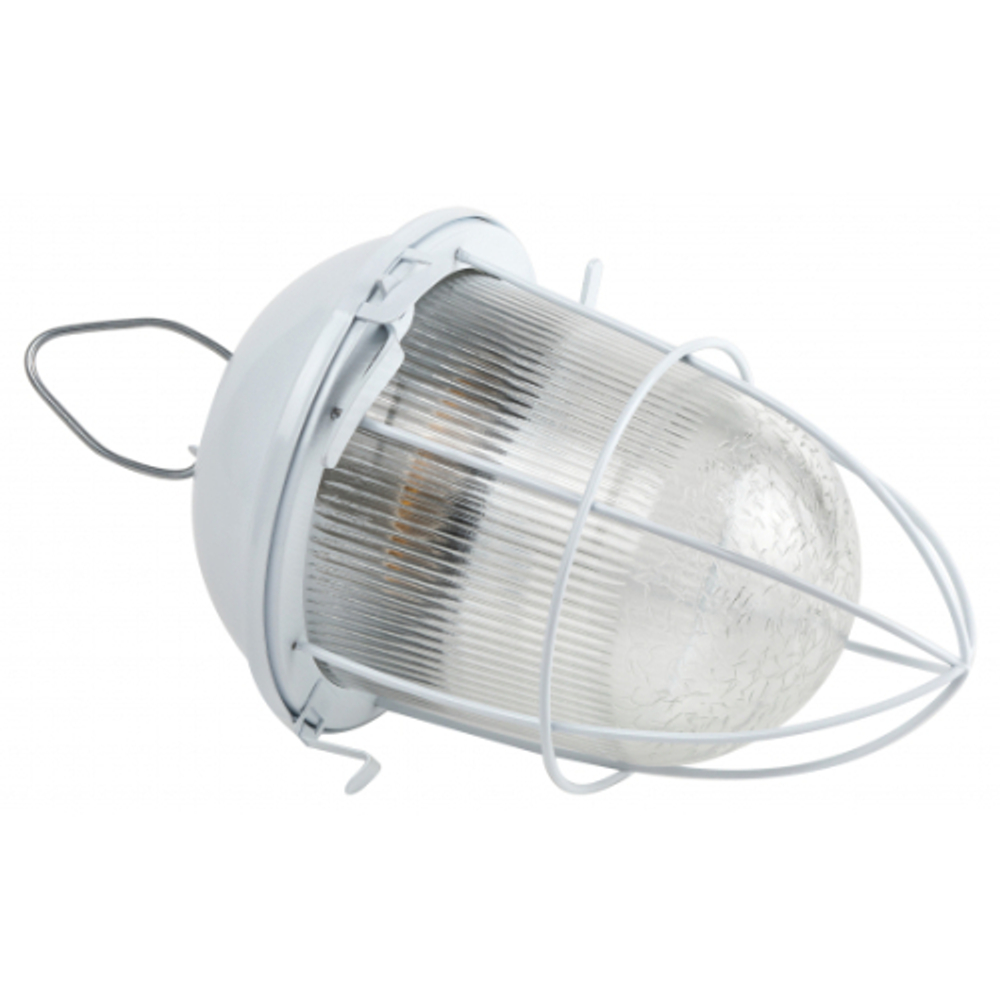 Светильник ЭРА НСП 41-200-003 с решеткой Желудь сталь стекло IP54 E27 max 200Вт 172х306х315 белый