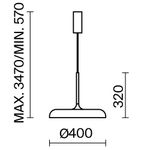 Подвесной светильник Maytoni MOD189PL-L18B3K1