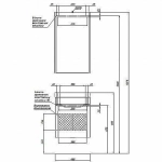 Тумба с раковиной Aquanet София 50