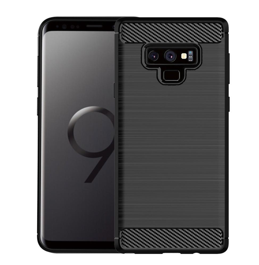 Чехол для Samsung Galaxy Note 9 цвет Black (черный), серия Carbon от Caseport