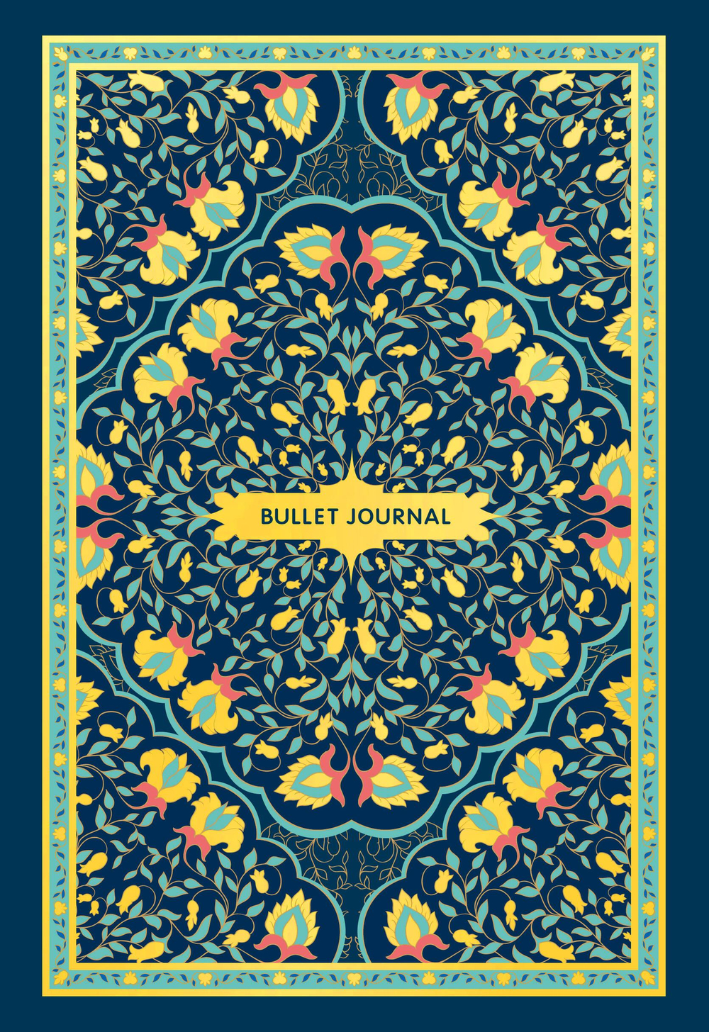 Блокнот в точку: Bullet Journal (ковер золотой, 160 c., с наклейками)