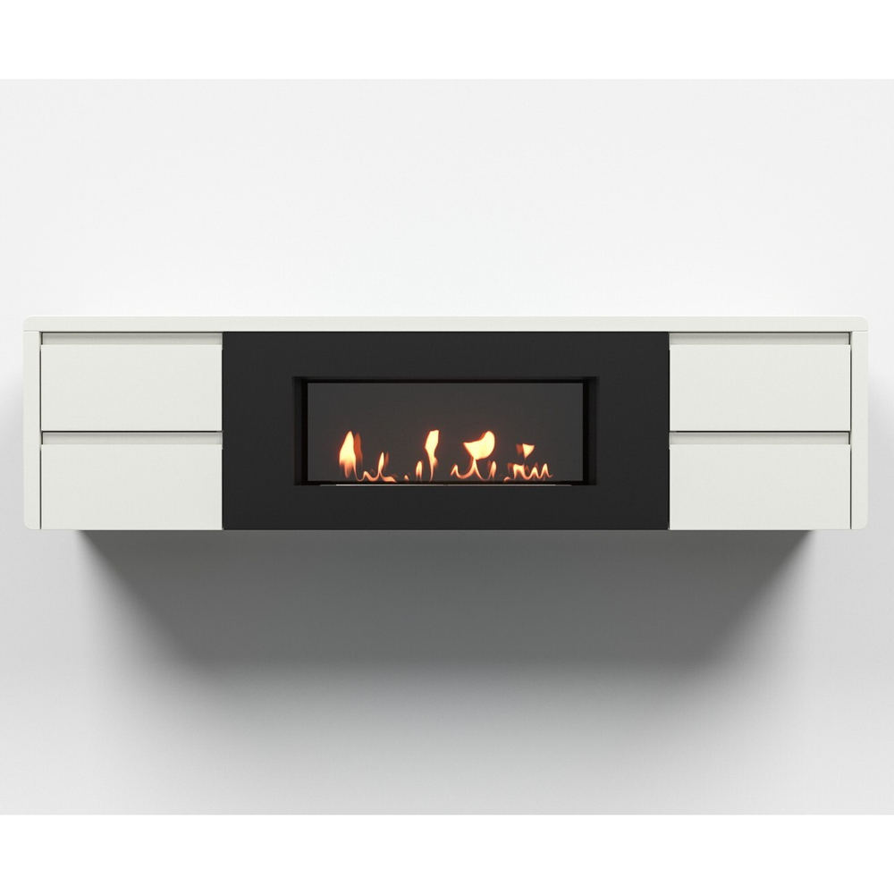 Тумба с биокамином Firelight BFP/P-1700 lux белая