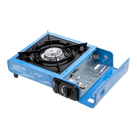 Плита газовая портативная в кейсе CAMPING GURU PLUS с переходником (TS-233) TOURIST