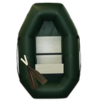 Лодка ПВХ Polar Bird Чирок Гребная PB-190Т Teal со стеклокомпозитной сланью и банкой Зелёная