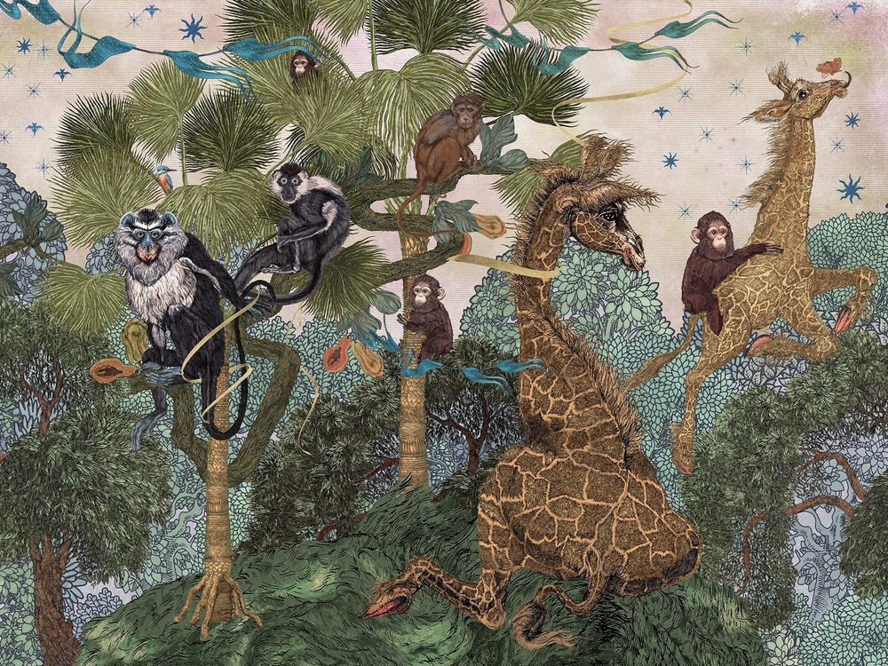 Дизайнерские обои Wall Street Zoo-21