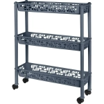 Этажерка Keeplex Light на колесиках трехсекционная прямоуг. 58х69см космический серый